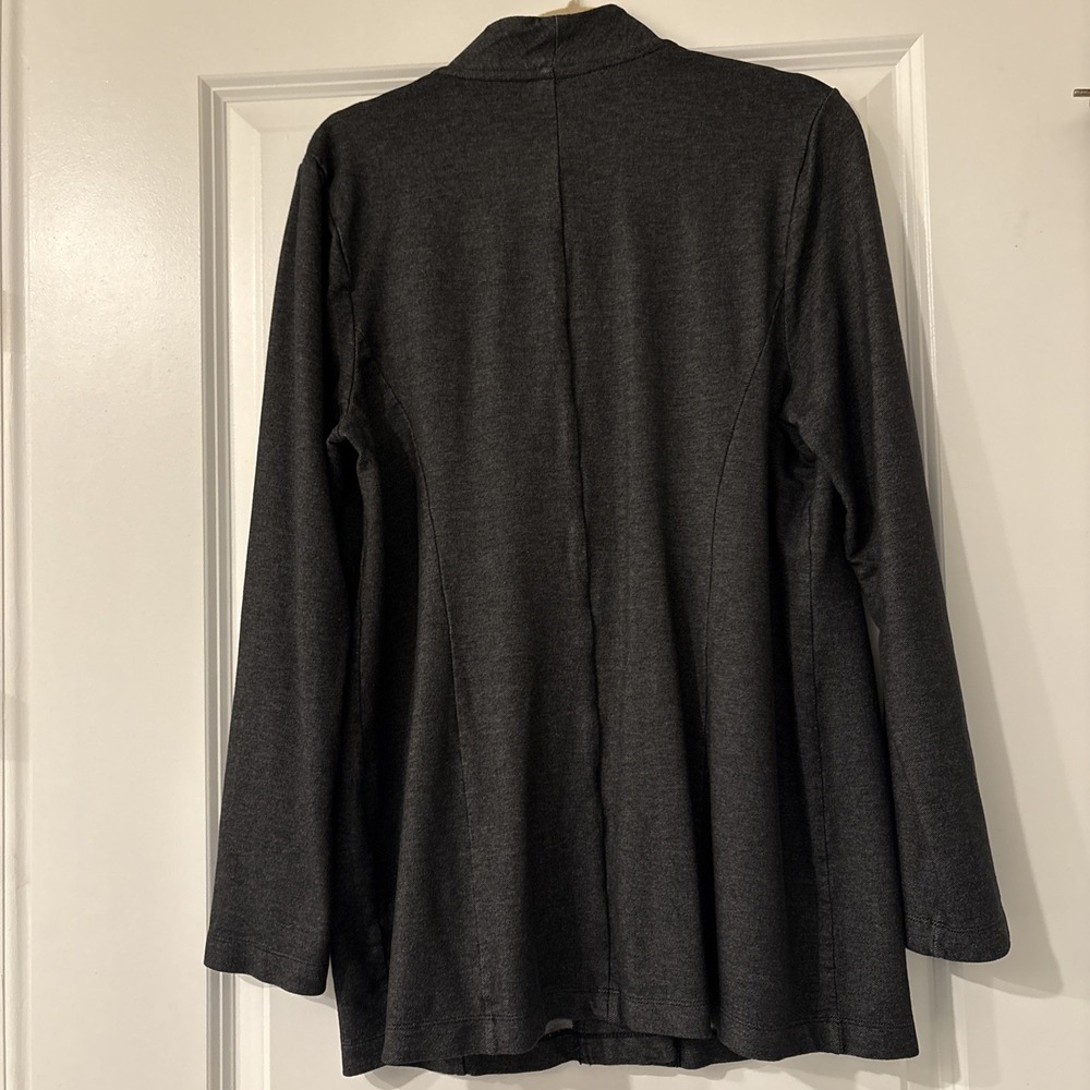 J.Jill Wearever Collection Rayon Single Buttoned Blazer Jacket Gray Size Small - Picture 8 of 16